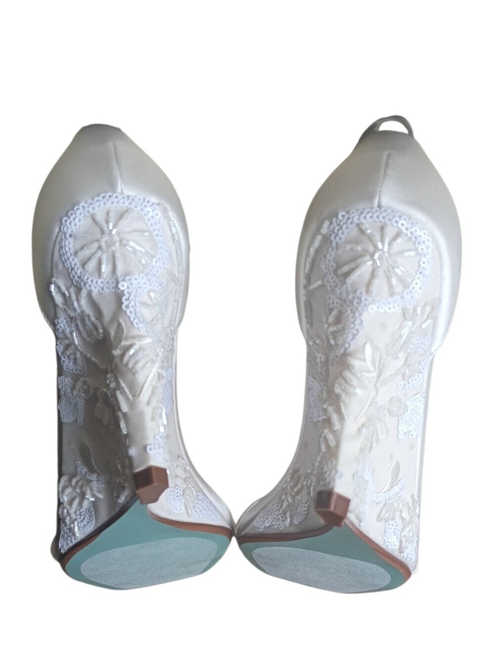 Betsy Johnson Wedding Wedges Size 8M - Picture 3 of 9